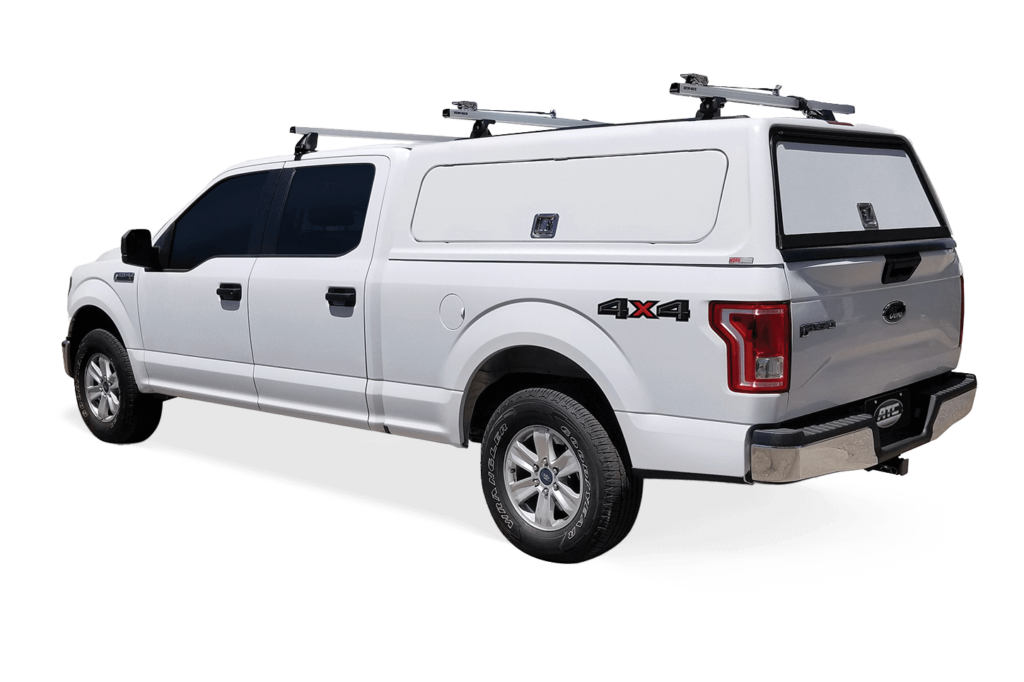 White Ford F-150 with WorkForce Truck cap