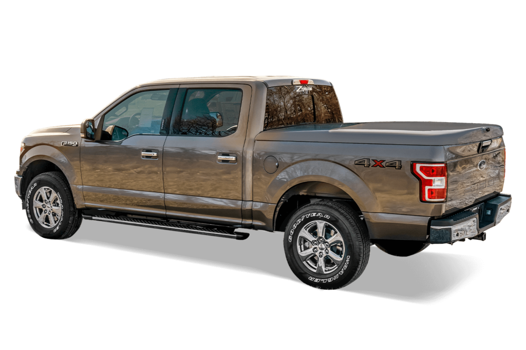 Grey Ford F-150 with ATC Wrap Tonneau Cover