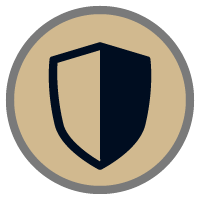 Protective inner liner shield icon