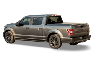 grey ford f-150 with mountain top tonneau cover